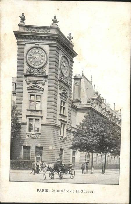 Paris Ministere de la Guerre – Ansichtskarte Paris
