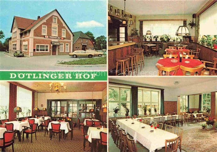 Doetlingen Altona Oldenburg Niedersachsen Doetlinger-Hof Hotel Gasthof Restauran – Ansichtskarte Dötlingen