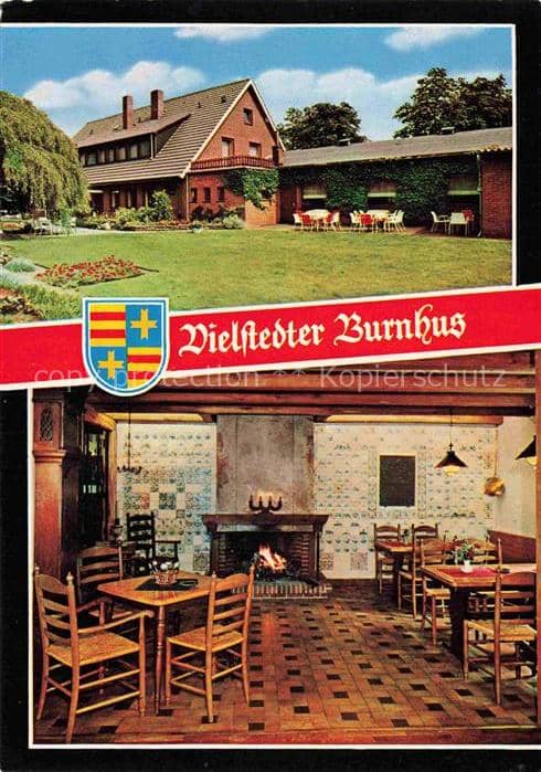 Vielstedt Hude Oldenburg Niedersachsen Vielstedter-Burnhus Bauernhaus Terrasse G – Ansichtskarte Hude (Oldenburg)