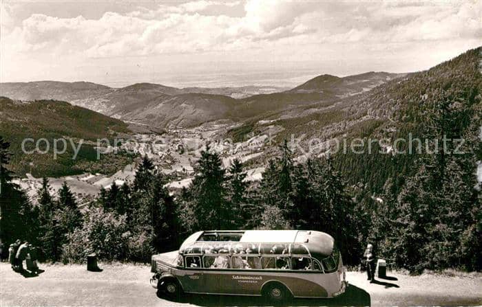 Schwarzwaldhochstrasse Panorama Blick ins Rheintal und nach de – Ansichtskarte