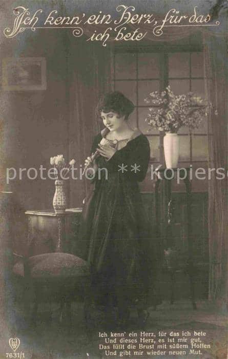 Foto HB Nr. 7631/1 Ich kenn ein Herz für das ich be – Ansichtskarte