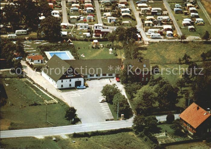 Reinsdorf Apelern Dorfkrug Reinsdorf mit Campingplatz Fliegeraufnahme – Ansichtskarte Apelern