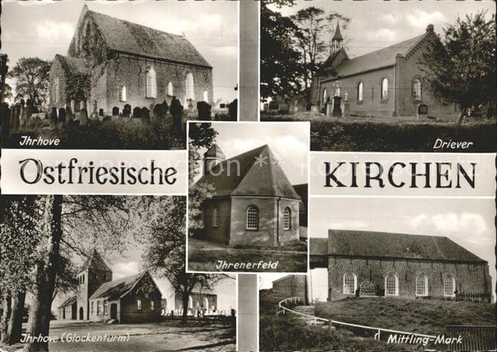 Ostfriesland Kirchen – Ansichtskarte