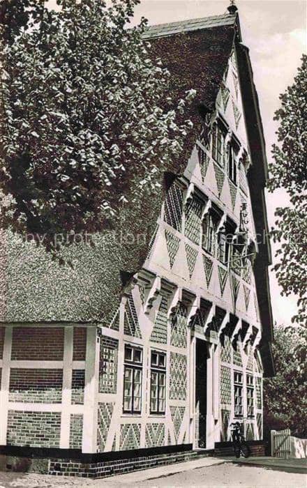 Neukloster Niederelbe Buxtehude Stade Niedersachsen Klosterkrug Hotel Reetdach F – Ansichtskarte Buxtehude