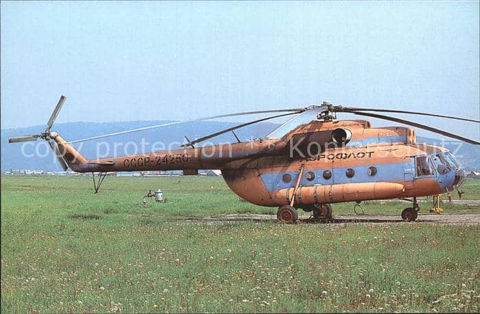 Hubschrauber Helikopter Aeroflot Mil Mi-8T CCCP-24250 – Ansichtskarte
