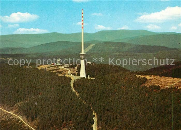 Schwarzwaldhochstrasse Fernsehturm Panorama – Ansichtskarte