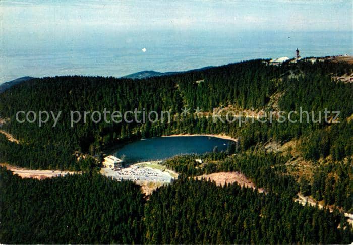 Schwarzwaldhochstrasse Fliegeraufnahme Berghotel Mummelsee Hor – Ansichtskarte