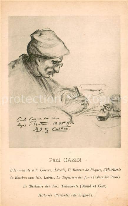 Persoenlichkeiten Paul Cazin – Ansichtskarte