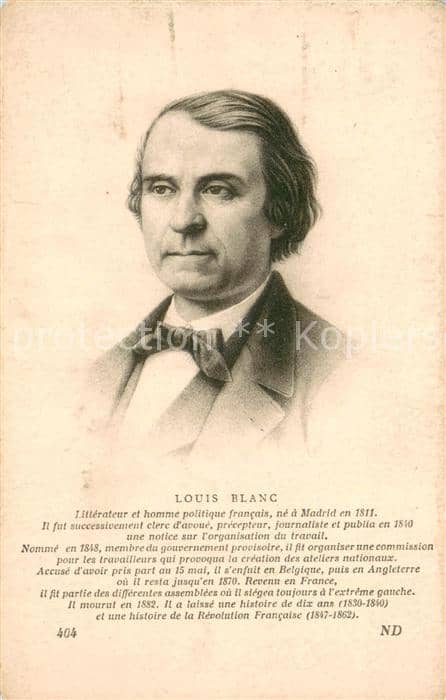 Persoenlichkeiten Louis Blanc – Ansichtskarte