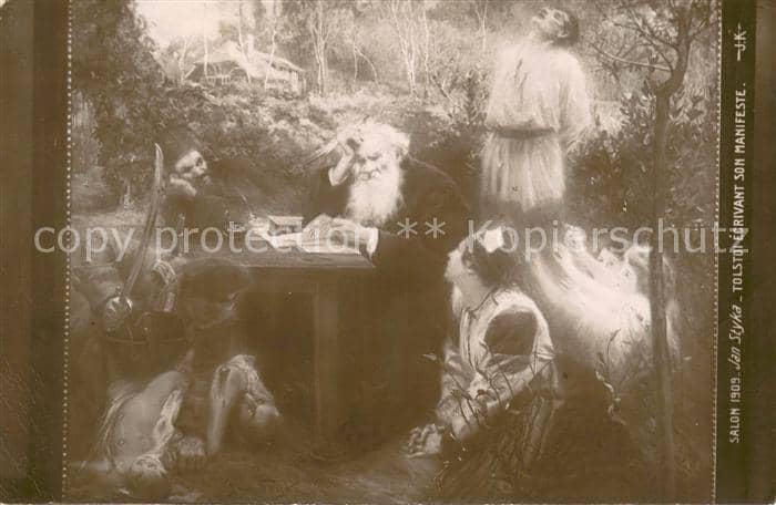 Persoenlichkeiten Jan Styka-Tolstoi – Ansichtskarte