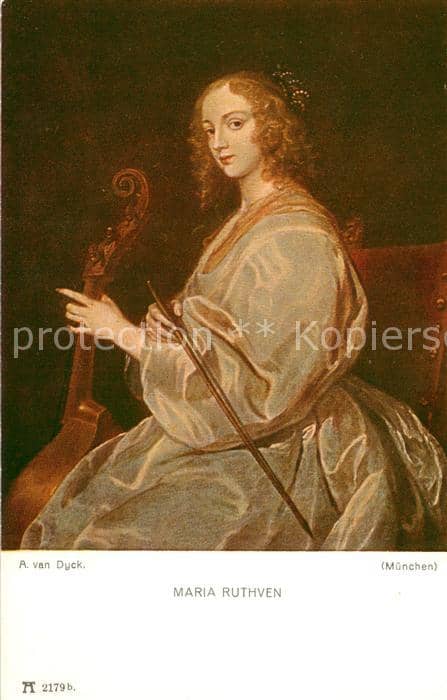 Persoenlichkeiten Maria Ruthven A van Dyck – Ansichtskarte