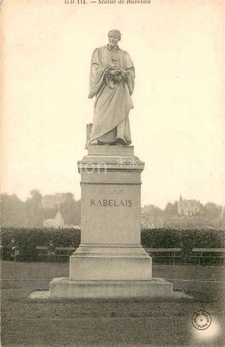 Denkmal Rabelais – Ansichtskarte