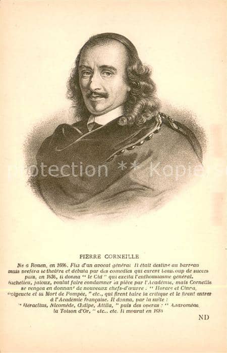 Persoenlichkeiten Pierre Corneille – Ansichtskarte