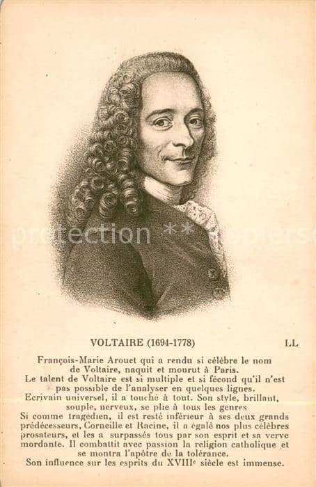 Persoenlichkeiten Voltaire – Ansichtskarte