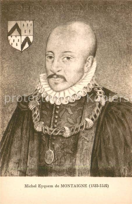Persoenlichkeiten Michel de Montaigner (philosoph) – Ansichtskarte
