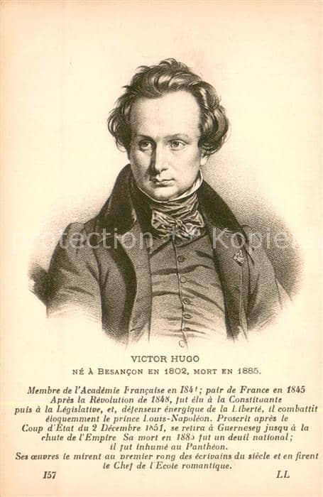 Persoenlichkeiten Victor Hugo (Schriftsteller) – Ansichtskarte