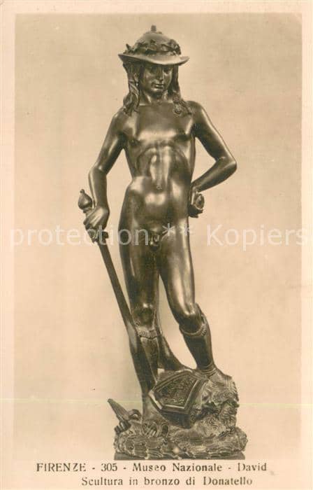 Skulpturen Sculptures Sculpturi-- Firenze David Seultura – Ansichtskarte