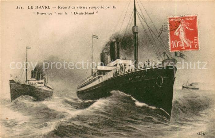 Dampfer Oceanliner Le Havre – Ansichtskarte