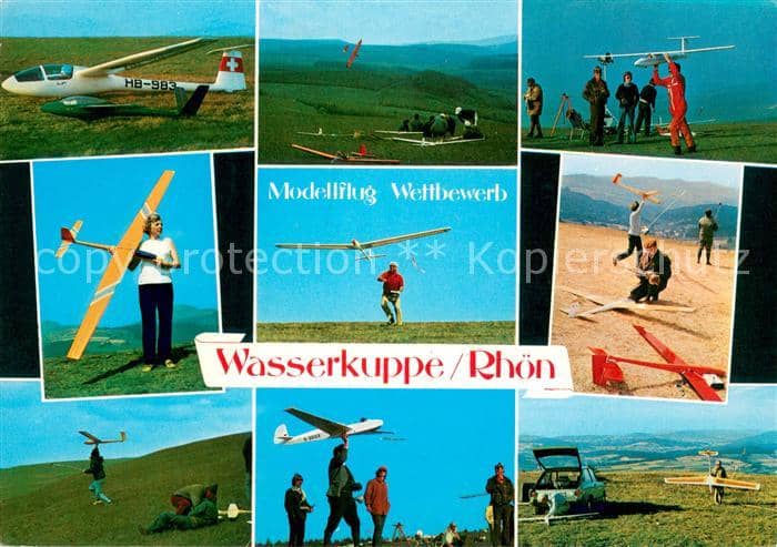Flughafen Airport Aeroporto Wasserkuppe Rhoen – Ansichtskarte