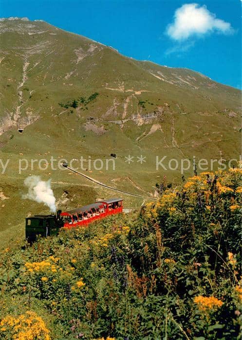 Lokomotive Brienz Rot hornbahn – Ansichtskarte