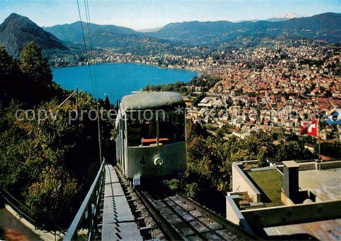 Zahnradbahn Lugano – Ansichtskarte