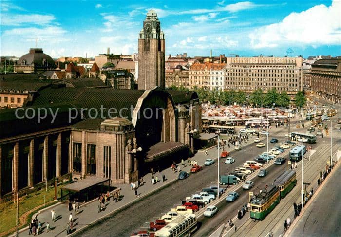 Bahnhof HHelsinki – Ansichtskarte