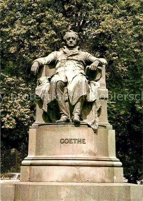 Denkmal Goethe – Ansichtskarte