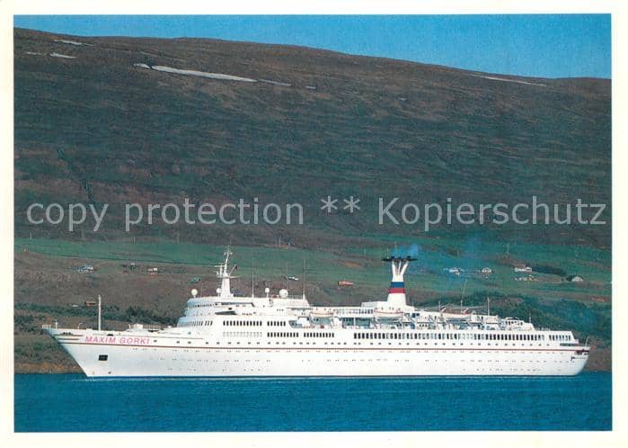 Dampfer Oceanliner Maxim Gorki – Ansichtskarte