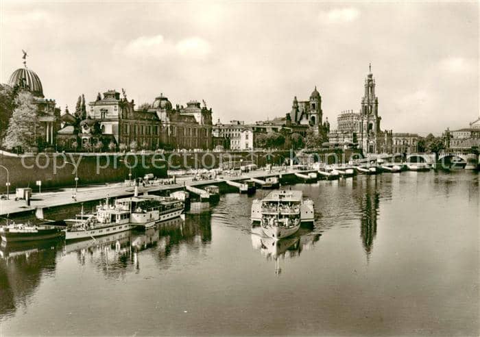Dampfer Seitenrad Dresden – Ansichtskarte