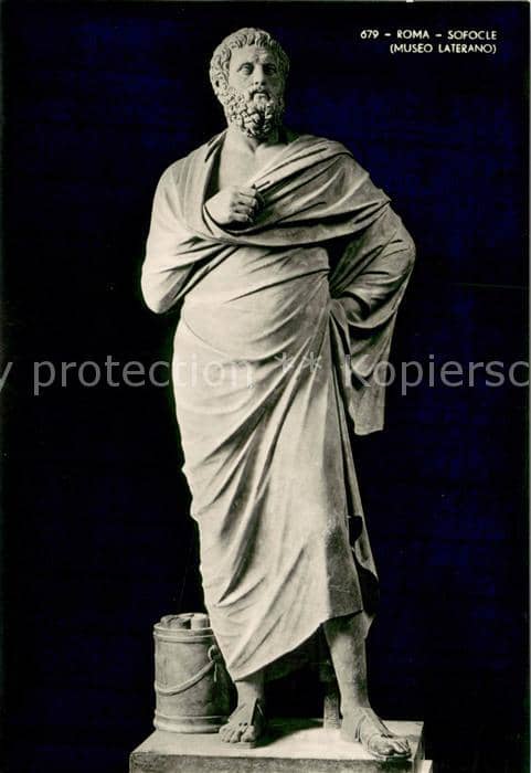 Skulpturen Sculptures Sculpturi-- 679 Roma-Sofocle – Ansichtskarte