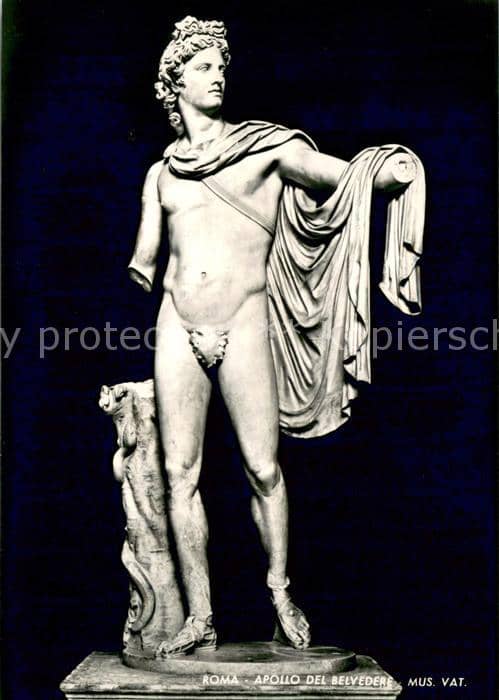Skulpturen Sculptures Sculpturi-- Roma Apollo Del Belvedere – Ansichtskarte