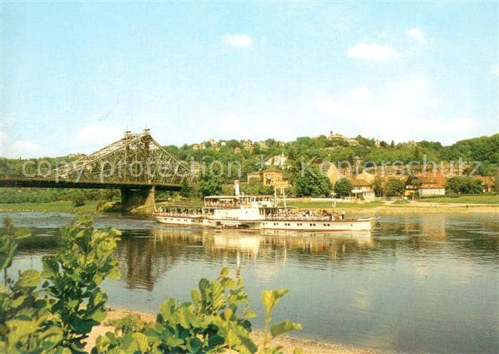 Dampfer Seitenrad Dresden Schmolka – Ansichtskarte