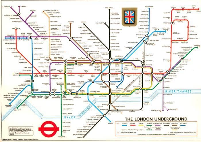 U-Bahn Subway Underground Metro Fahrplan – Ansichtskarte