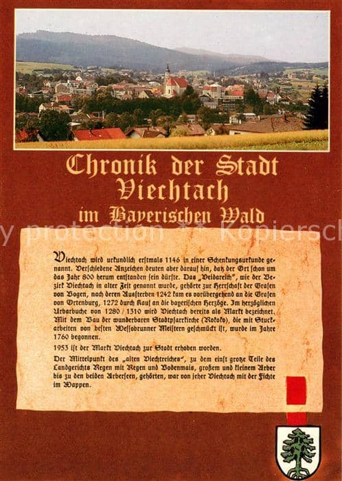 Chronik-AK Stadt Viechtach – Ansichtskarte