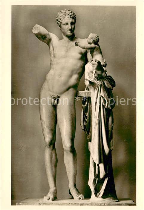 Skulpturen Sculptures Sculpturi-- Hermes des Praxiteles – Ansichtskarte