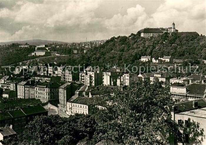 Brno Bruenn Stadtpanorama mit Blick zum Schloss – Ansichtskarte