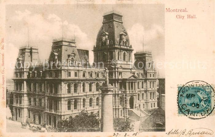 Montreal Quebec City Hall – Ansichtskarte