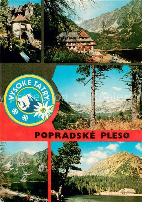 Vysoke Tatry Popradske Pleso – Ansichtskarte