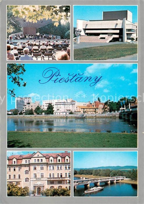 Piestany Mesto a kupele v udoli Vahu pod vybezkami Povazskeho Inovca Najstarsia – Ansichtskarte