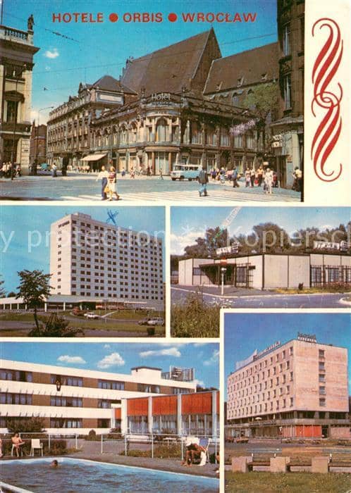 WROCLAW Breslau PL Hotele Orbis Monopol Wroclaw Motel Nowotel Panorama – Widokówka