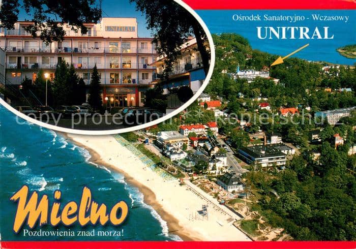 Mielno Fliegeraufnahme Osrodek Sanatoryjno Wczasowy Unitral hotel – Widokówka