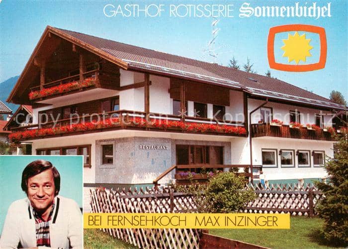 Ruhpolding Bayern Hotel Rotisserie Sonnenbichl – Ansichtskarte Ruhpolding