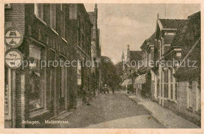 Schagen Niederlande Molenstraat – Ansichtskarte
