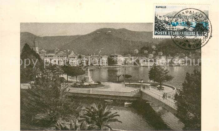 Rapallo Panorama Uferpromenade – Ansichtskarte