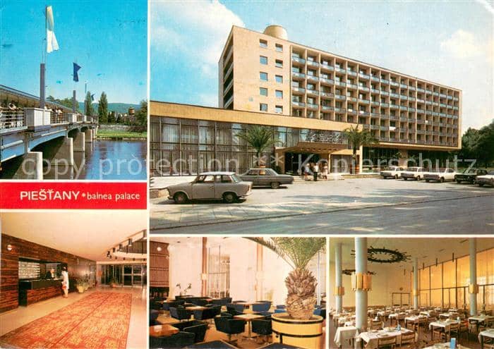 Piestany Balnea Palace Rezeption Foyer Speisesaal – Ansichtskarte