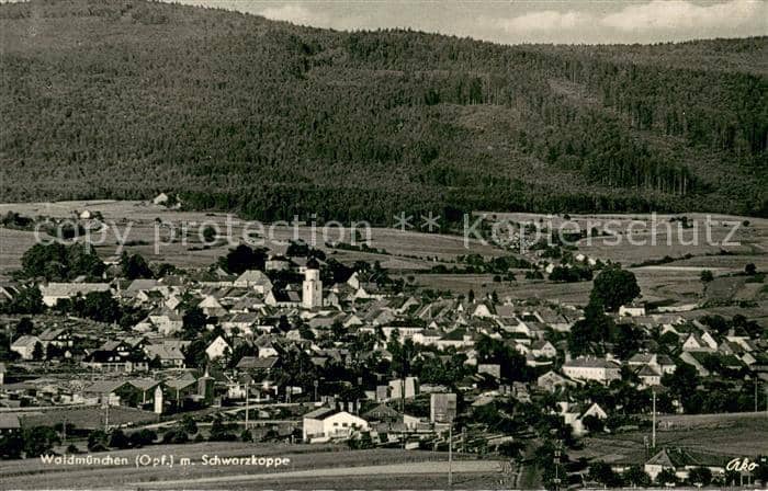 Waldmuenchen Cham Bayern Schwarzkoppe – Ansichtskarte Waldmünchen