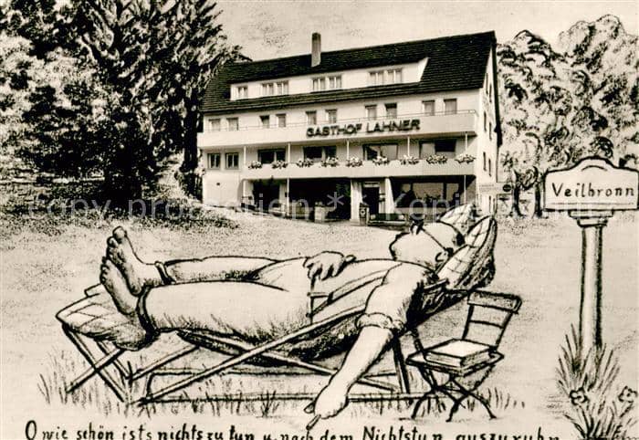 Veilbronn Heiligenstadt BAMBERG Bayern Gasthof Pension Lahner – Ansichtskarte Heiligenstadt i.OFr.