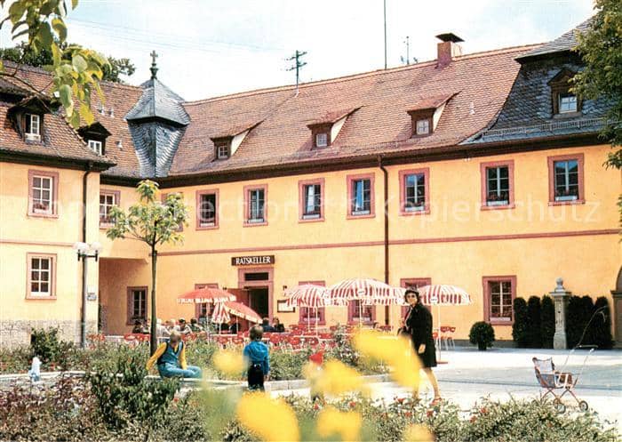 Veitshoechheim Wuerzburg Bayern Ratskeller – Ansichtskarte Veitshöchheim