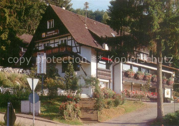 Sasbachwalden Achern Ortenaukreis BW Berggasthaus Hohenrode Cafe Restaurant Pen – Ansichtskarte Sasbachwalden