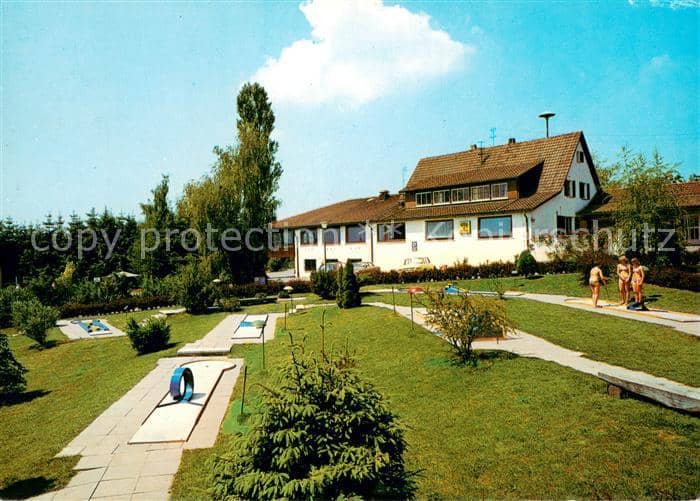 Donzdorf Goeppingen BW  Gaststaette Schurrenhof Minigolfanlage – Ansichtskarte Donzdorf